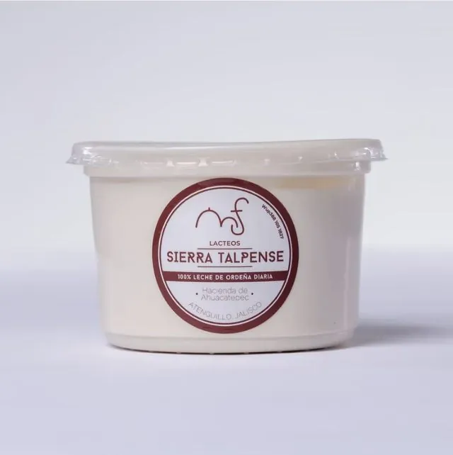 Crema de rancho artesanal Lácteos Sierra Talpense